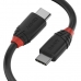 Καλώδιο USB C LINDY 36907 1,5 m Μαύρο
