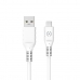 USB-C Cable to USB Celly 1 m Balts