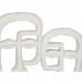 Figura Decorativa Cara Blanco 27 x 32,5 x 10,5 cm (4 Unidades)