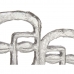 Dekorativ Figur Ansikt Sølv 27 x 32,5 x 10,5 cm (4 enheter)