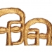 Διακοσμητική Φιγούρα Πρόσωπο Χρυσό 27 x 32,5 x 10,5 cm (4 Μονάδες)
