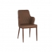 atzveltnes krēsls Rombs Brūns Melns Tērauds 53 x 90 x 43 cm (2 gb.)