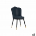 Кресло оболочка Синий Чёрный Позолоченный Сталь 53 x 58 x 67 cm (2 штук)
