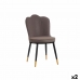 Кресло оболочка Чёрный Фиолетовый Позолоченный Сталь 53 x 88 x 67 cm (2 штук)
