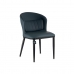 atzveltnes krēsls Apaļš Zils Melns Tērauds 51 x 83,5 x 54 cm (2 gb.)
