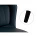 atzveltnes krēsls Apaļš Zils Melns Tērauds 51 x 83,5 x 54 cm (2 gb.)