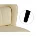 atzveltnes krēsls Apaļš Melns Krēmkrāsa Tērauds 51 x 83,5 x 54 cm (2 gb.)