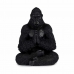Dekoratyvinė figūrėlė Gorila Yoga Juoda 16 x 28 x 22 cm (4 vnt.)