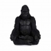 Dekorativ figur Gorilla Yoga Sort 19 x 26,5 x 22 cm (4 enheder)