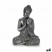 Dekoratiivkuju Buddha Istub Hõbedane 22 x 33 x 18 cm (4 Ühikut)