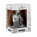 Dekorativní postava Buddha Vsedě Stříbřitý 22 x 33 x 18 cm (4 kusů)