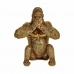 Figura Decorativa Gorila Yoga Dorado 11 x 18 x 16,2 cm (12 Unidades)