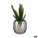 Plante décorative Cactus Céramique Plastique 10 x 20 x 10 cm (6 Unités)