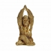 Figurine Décorative Yoga Gorille Doré 17 x 36 x 19,5 cm (4 Unités)