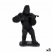 Figură Decorativă Gorilă Vioară Negru 17 x 41 x 30 cm (3 Unități)
