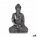 Dekorativ figur Buddha Siddende Sølvfarvet 17 x 32,5 x 22 cm (4 enheder)