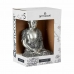 Dekorativ figur Buddha Siddende Sølvfarvet 17 x 32,5 x 22 cm (4 enheder)