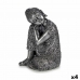 Deko-Figur Buddha Sitzend Silberfarben 20 x 30 x 20 cm (4 Stück)