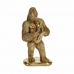Figura Decorativa Gorila Saxofone Dourado 18,5 x 38,8 x 22 cm (3 Unidades)