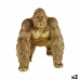 Dekorativ Figur Gorilla Gyllen 20 x 27,5 x 34 cm (2 enheter)