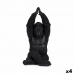 Okrasna Figura Gorila Yoga Črna 18 x 36,5 x 19,5 cm (4 kosov)