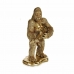 Deko-Figur Gorilla Gitarre Gold 16 x 39 x 27 cm (3 Stück)
