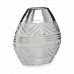 Vase Bredde Sølvfarvet Keramik 8 x 19,5 x 17,5 cm (6 enheder)