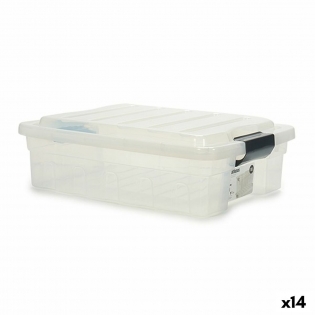 Caja de Almacenaje con Tapa Infantil Carretera Plástico 10 L 23 x 16,5 x 35  cm (12 Unidades)