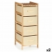 Chest of drawers Cream Wood Textile 34 x 84,5 x 36 cm (2 Units)