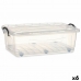 Storage Box with Wheels Transparent Plastic 30 L 40 x 20,5 x 63 cm (6 Units)