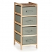 Chest of drawers Grey Wood Textile 34 x 84,5 x 36 cm (2 Units)