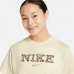 Koszulka z krótkim rękawem dla dzieci Nike Sportswear Beżowy