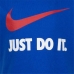 Barne Kortermet T-skjorte Nike Swoosh Blå
