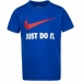 Barne Kortermet T-skjorte Nike Swoosh Blå