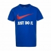 Děstké Tričko s krátkým rukávem Nike  NKB Swoosh  Modrý