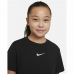 Børne Kortærmet T-shirt Nike Sportswear Sort
