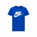Detské Tričko s krátkym rukávom Nike Sportswear Futura Modrá