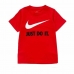 Barne Kortermet T-skjorte Nike Swoosh Rød