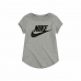 Детски Тениска с къс ръкав Nike Futura SS Сив