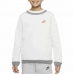 Jungen Sweater ohne Kapuze Nike Amplify  Weiß