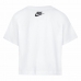 Barne Kortermet T-skjorte Nike Knit Hvit