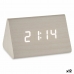 Stolní digitální hodiny Bílý PVC Dřevo MDF 11,7 x 7,5 x 8 cm (12 kusů)