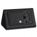 Table-top Digital Clock Black PVC MDF Wood 11,7 x 7,5 x 8 cm (12 Units)