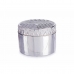 Jewelry box Silver Ceramic 13,5 x 9,5 x 13,5 cm (6 Units)