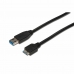 USB to mikro USB kabelis Digitus AK-300117-003-S Melns 25 cm