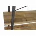 Regał DKD Home Decor Czarny Naturalny Brązowy Metal Jodła Drewno z Recyklingu 160 x 37 x 180 cm