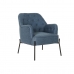 Fotelis DKD Home Decor Mėlyna Juoda Metalinis 65 x 73 x 79,5 cm