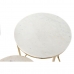 Dviejų staliukų rinkinys DKD Home Decor Balta Auksinis Aliuminis Marmurą 46 x 46 x 58 cm