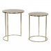 Set van 2 tafels DKD Home Decor Gouden Metaal Aluminium 46 x 46 x 58 cm