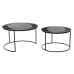 Zestaw 2 stołów DKD Home Decor Czarny Metal Aluminium 76 x 76 x 44 cm
